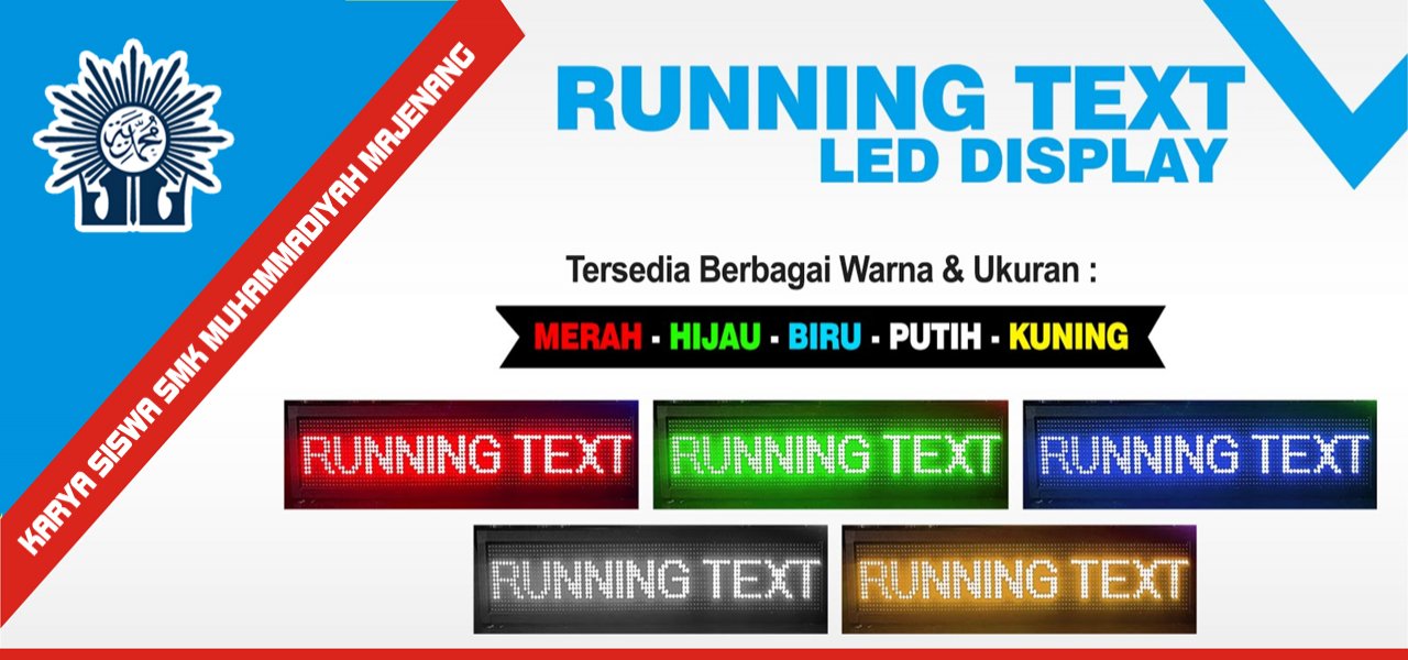 Jual Running Text SMK Muhammadiyah Majenang